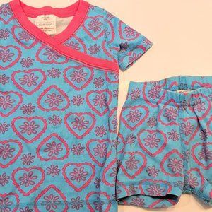 Hanna Andersson 100% organic cotton Pajamas! Awesome heart pattern, size 3